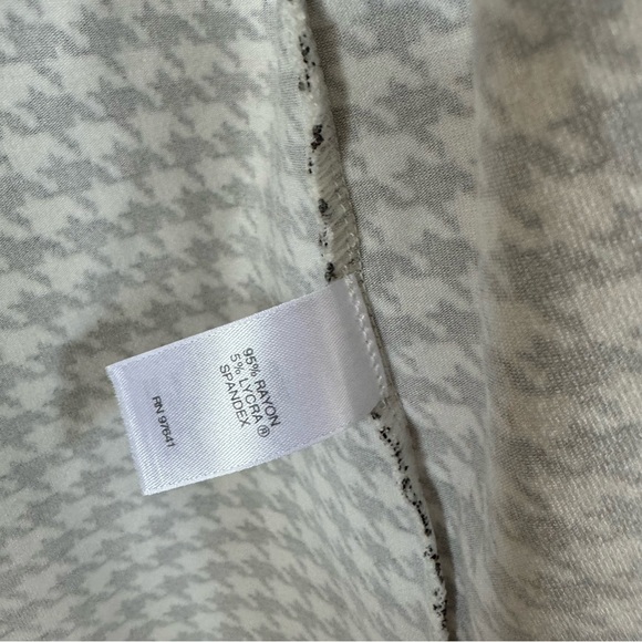 J Jill Wearever Collection Petites Houndstooth Open Front Cardigan Sweater PS SP - Picture 5 of 6